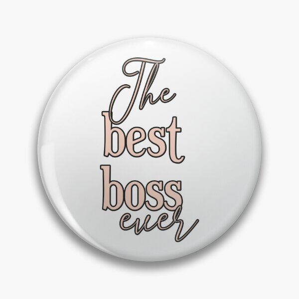 Item preview, The best boss ever - light pink sticker designed and sold by Juditdesign.