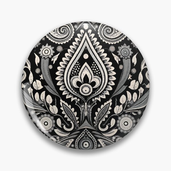 Item preview, Paisley Pattern - Black and White - No. 3 designed and sold by Witty-Whimsy.