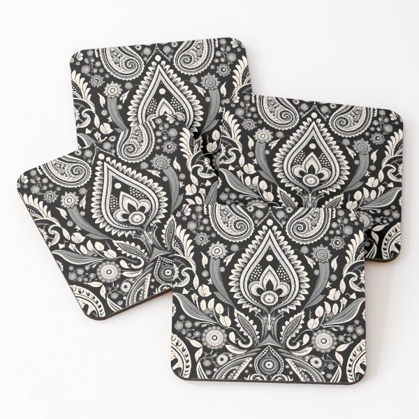 Item preview, Paisley Pattern - Black and White - No. 3 designed and sold by Witty-Whimsy.