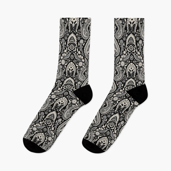 Item preview, Paisley Pattern - Black and White - No. 3 designed and sold by Witty-Whimsy.