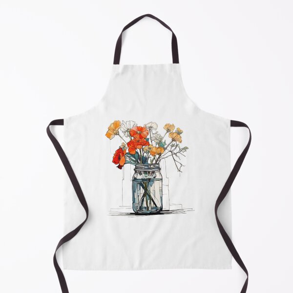 Item preview, Mason jar with flowers designed and sold by Nice En.