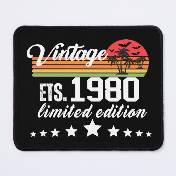 Item preview, Vintage 1980, 43th Birthday Gift Essential T-Shirt designed and sold by Kidadesigns.