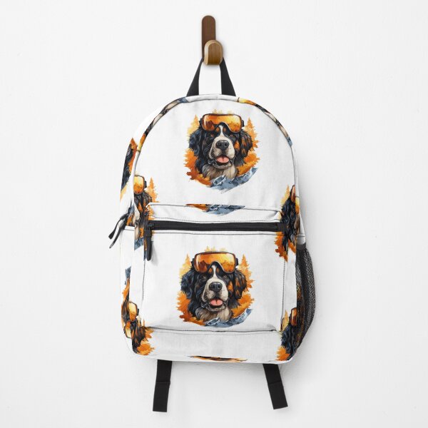 Item preview, Vector Saint Bernard Ski Adventure: Snowy Guardian Tee designed and sold by Moisky Patterns.