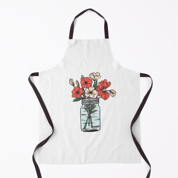 Item preview, Mason jar with flowers designed and sold by Nice En.