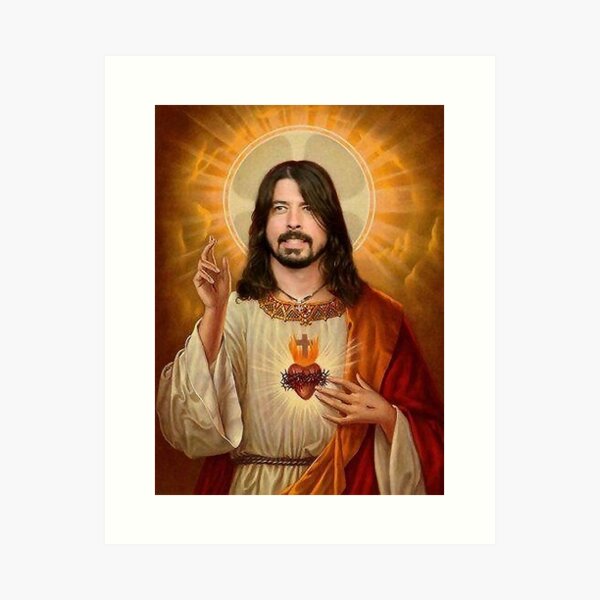 Dave Grohl Foo Fighters Art Walk Wood Print by The Rocker Chic