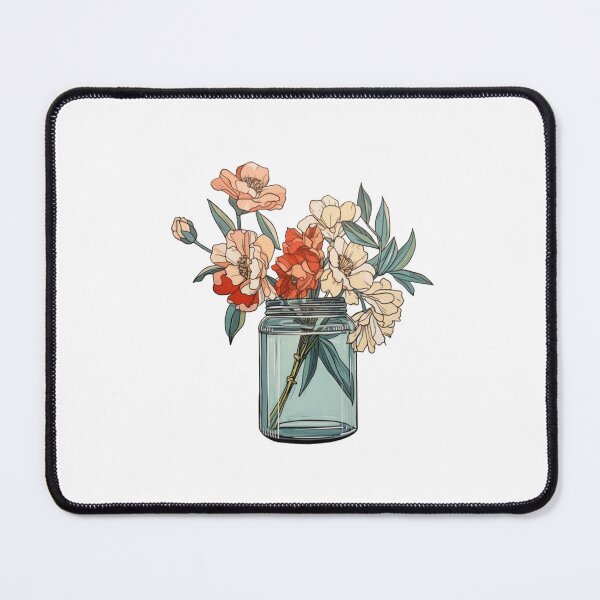 Item preview, Mason jar with flowers designed and sold by Nice En.