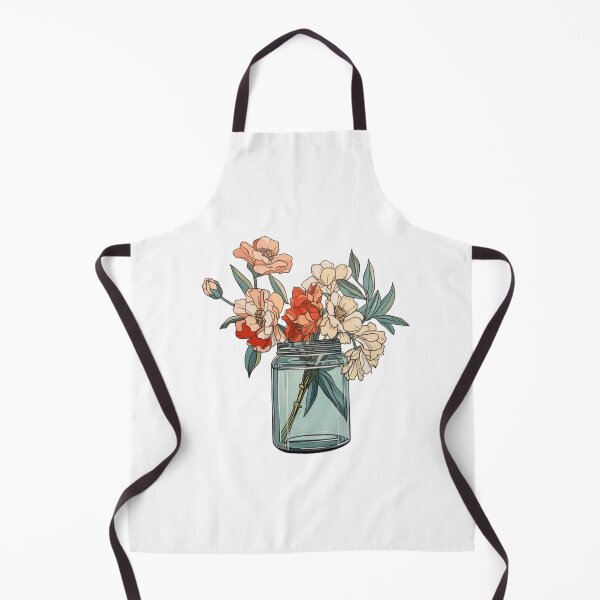 Item preview, Mason jar with flowers designed and sold by Nice En.