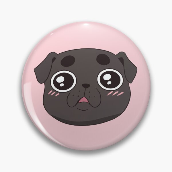 Item preview, Cute black pug face designed and sold by Yaragold.