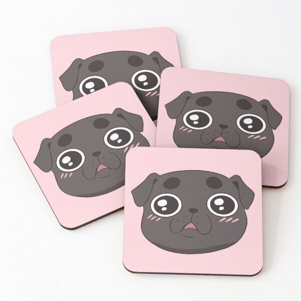 Item preview, Cute black pug face designed and sold by Yaragold.
