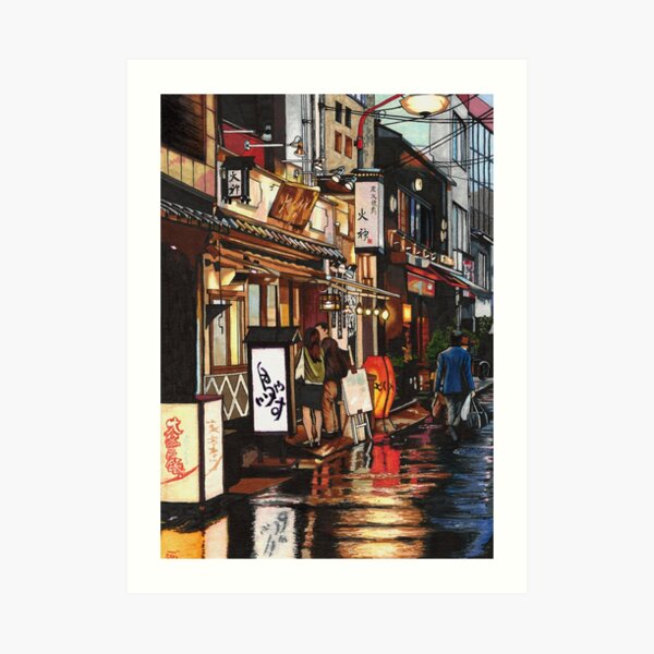 After The Rain in Tokyo Art Print