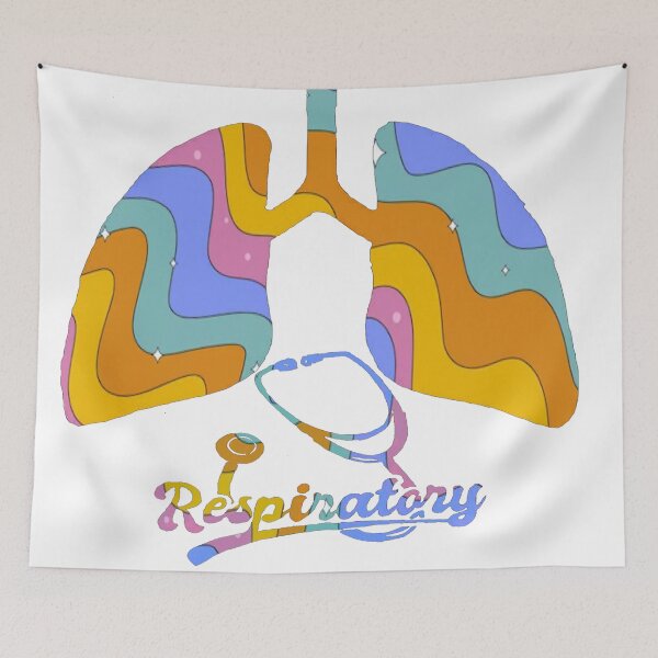 Item preview, Retro Colored Lungs For Respiratory designed and sold by natnat7w.