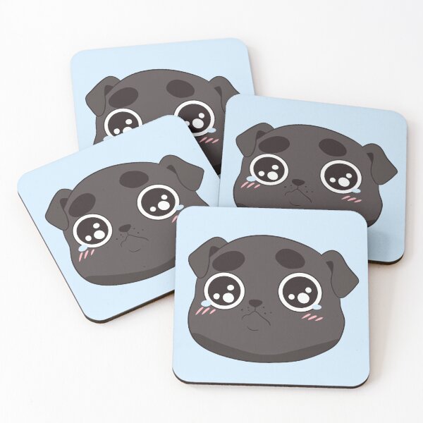 Item preview, Cute sad black pug face designed and sold by Yaragold.