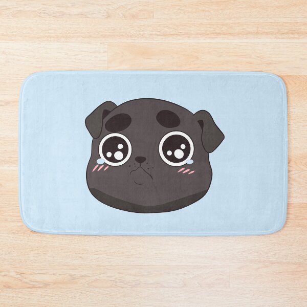 Item preview, Cute sad black pug face designed and sold by Yaragold.