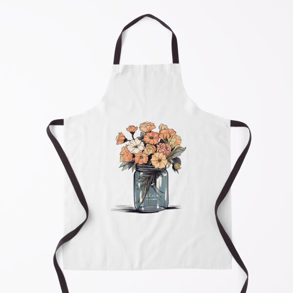 Item preview, Mason jar with flowers designed and sold by Nice En.