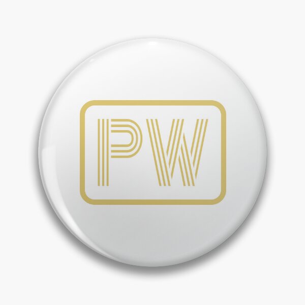 Item preview, PW Initials Gold Geometric Letters designed and sold by Jeallan Designs.