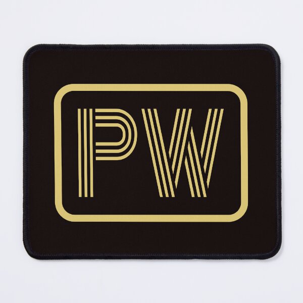 Item preview, PW Initials Gold Geometric Letters designed and sold by Jeallan Designs.