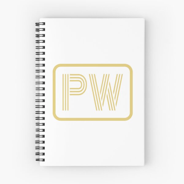 Item preview, PW Initials Gold Geometric Letters designed and sold by Jeallan Designs.