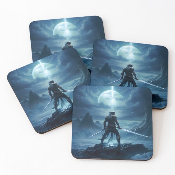 Item preview, Dual Blade Warrior: Moonlit Mountain Vigil designed and sold by Christian Weiss.