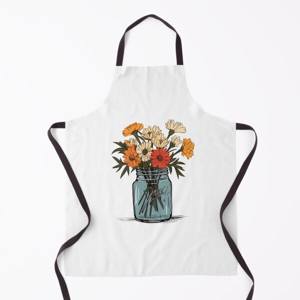 Item preview, Mason jar with flowers designed and sold by Nice En.