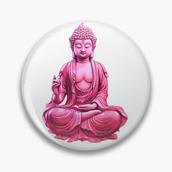 Item preview, Pink Buddha Statue Sticker designed and sold by MartynGrey.
