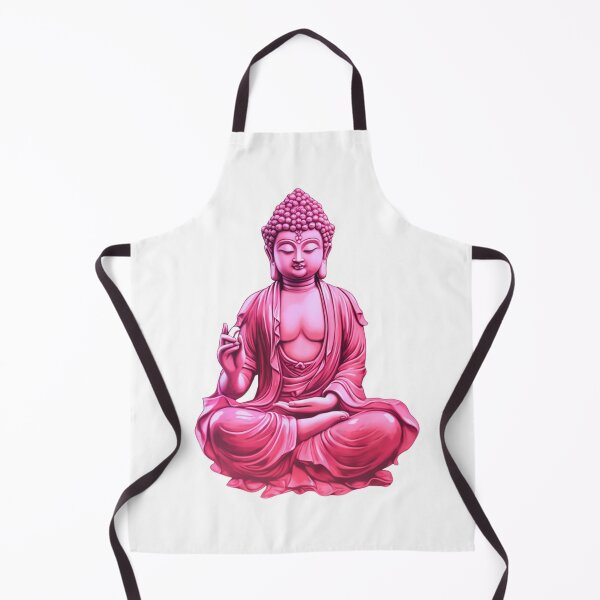 Artikelvorschau, Rosa Buddha-Statue-Aufkleber entworfen und verkauft von MartynGrey.