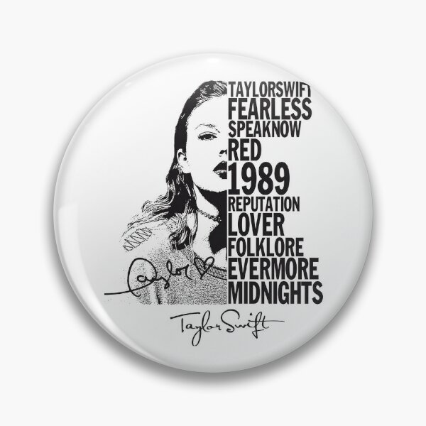 Taylor Swift Pin Button - The Tale Of Tunes