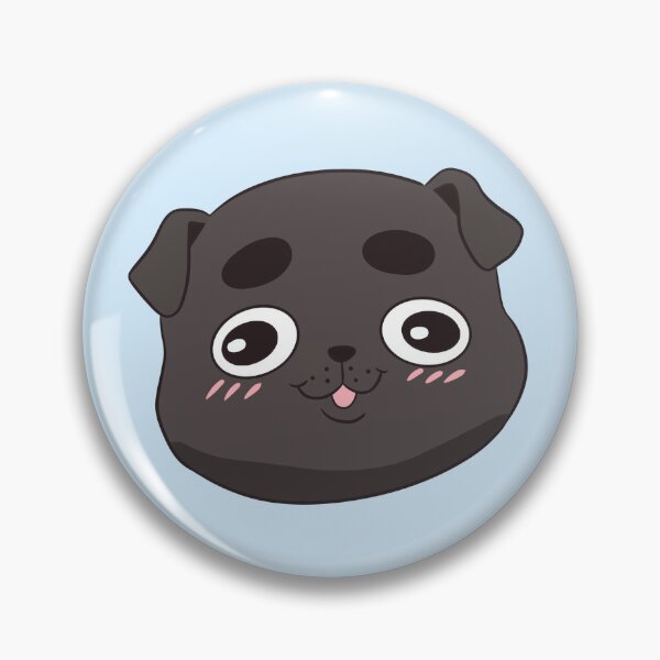 Item preview, Cute happy black pug face designed and sold by Yaragold.
