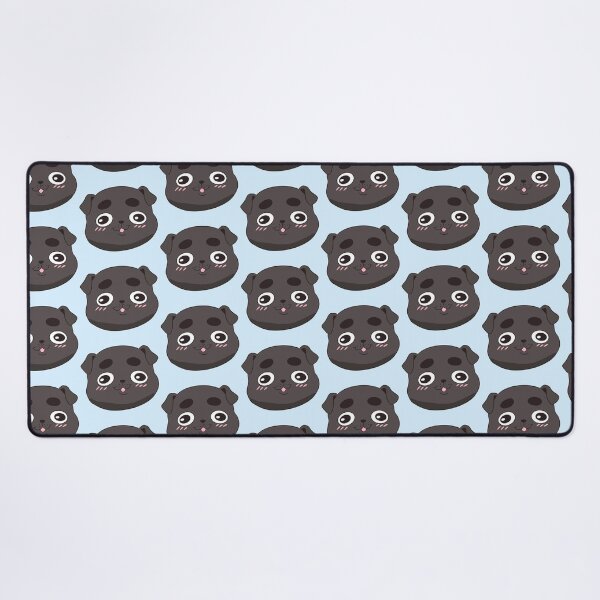 Item preview, Cute happy black pug face designed and sold by Yaragold.