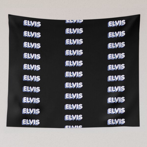 Item preview, Blue Layers Elvis Name Label (Black) designed and sold by NafilNafiz.
