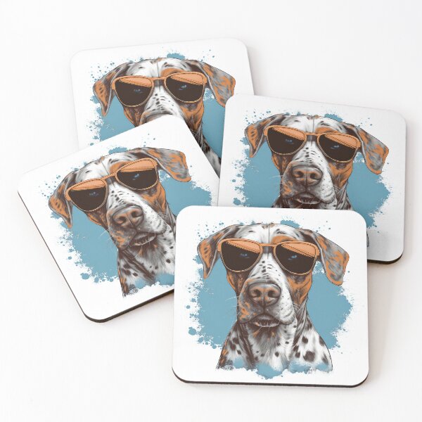 Item preview, Leopard dog wearing sunglasses designed and sold by Lobory.