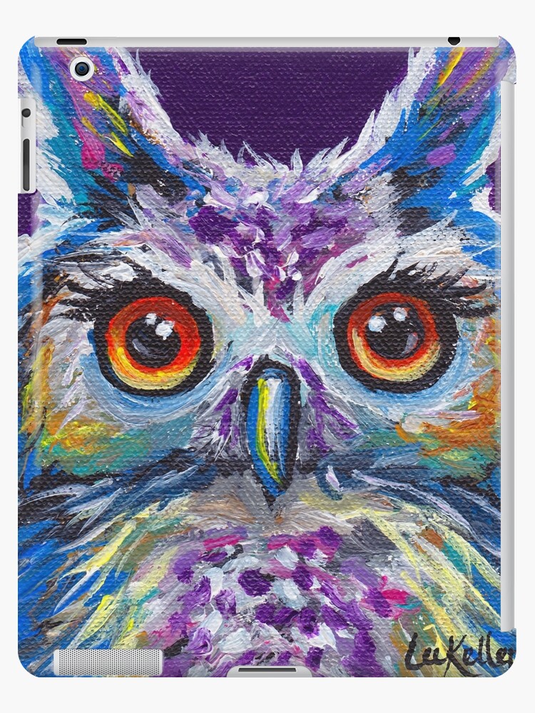 cute colorful owl art