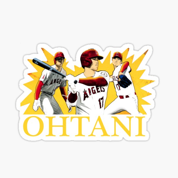 Shohei Ohtani #17 Los Angeles Angels of Anaheim Signature Jersey Sticker  for Sale by TheBmacz