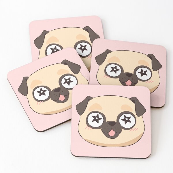 Item preview, Cute happy pug face designed and sold by Yaragold.