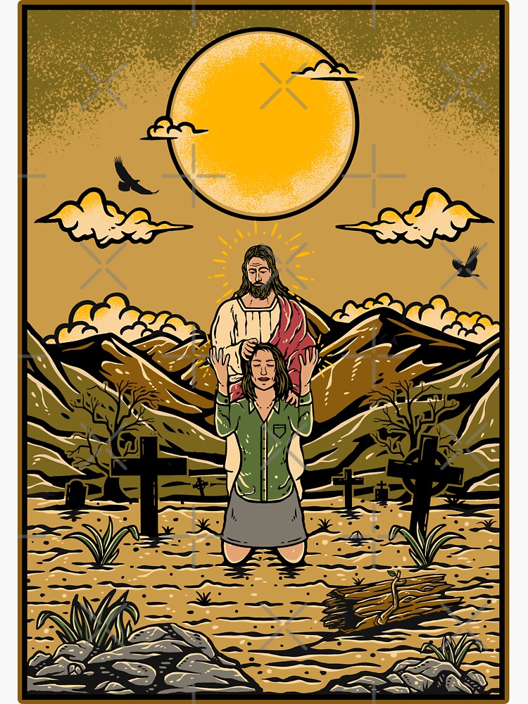 Thumbnail 3 of 3, Sticker, Christianity Artwork designed and sold by ChristlikeMerch.