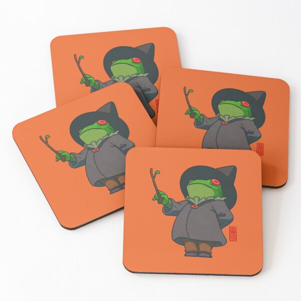 Item preview, witchy fall halloween vibes frog designed and sold by DingHuArt.