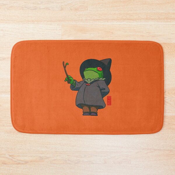 Item preview, witchy fall halloween vibes frog designed and sold by DingHuArt.