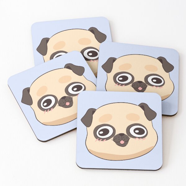 Item preview, Cute happy pug face designed and sold by Yaragold.