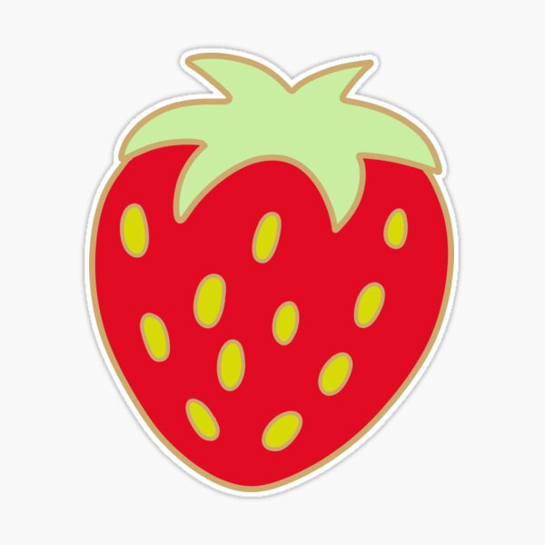 Small strawberry sticker Sticker for Sale by emmyb555