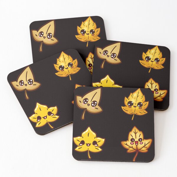 Item preview, Cute Kawaii Fall Autumn Leaf Sticker Pack designed and sold by Pattern-Way.