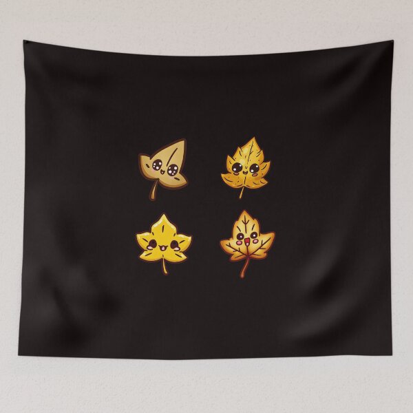 Item preview, Cute Kawaii Fall Autumn Leaf Sticker Pack designed and sold by Pattern-Way.