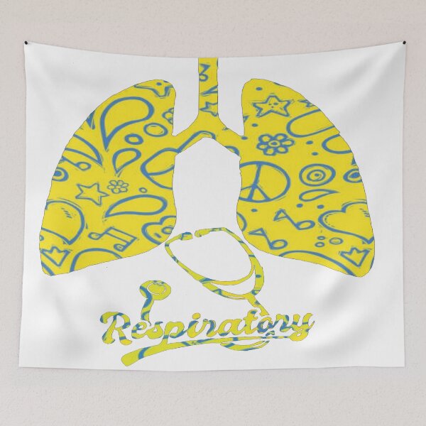 Item preview, Yellow Peace & Music Respiratory Therapy Lungs designed and sold by natnat7w.