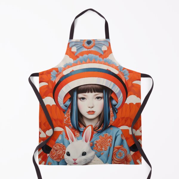 Item preview, Japanese girl with Rabbit designed and sold by Meeheemaha.