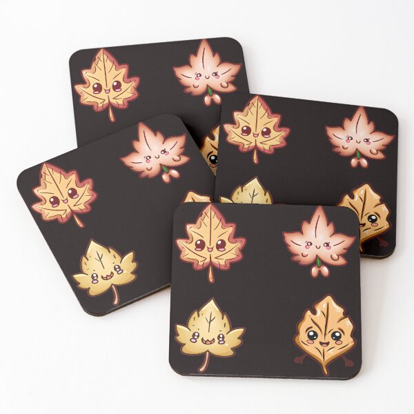 Item preview, Cute Kawaii Autumn Leaf Sticker Pack designed and sold by Pattern-Way.
