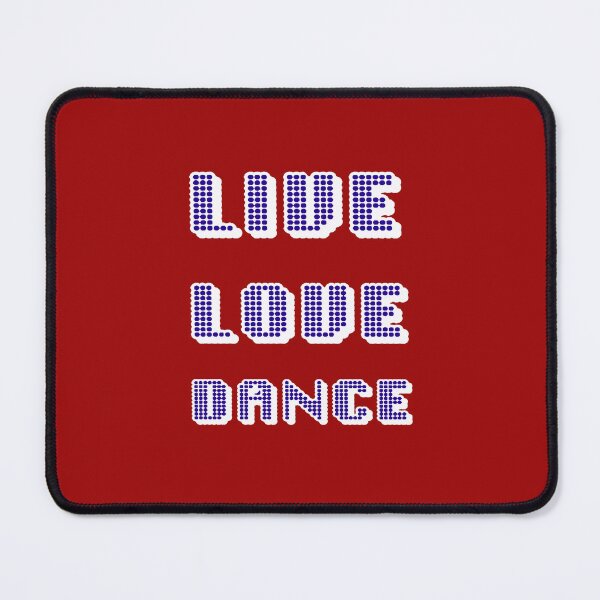 Item preview, Live Love Dance Blue and White Geometric Seventies Disco Text designed and sold by taiche.