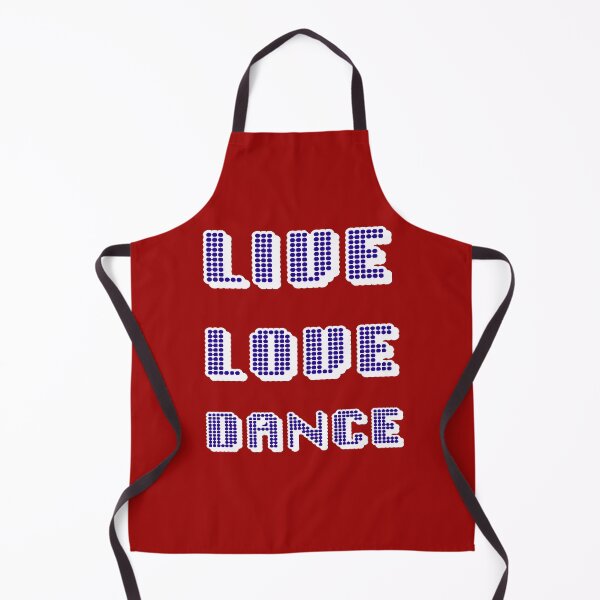 Item preview, Live Love Dance Blue and White Geometric Seventies Disco Text designed and sold by taiche.