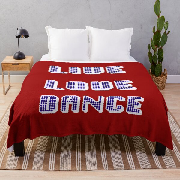 Item preview, Live Love Dance Blue and White Geometric Seventies Disco Text designed and sold by taiche.