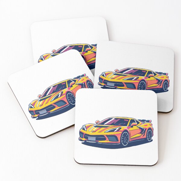 Item preview, Chevrolet Corvette - Cartoon Design designed and sold by PoppinDesigner.