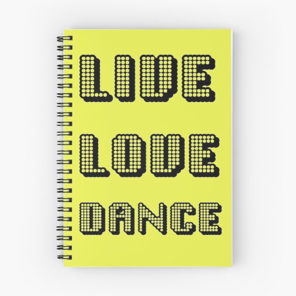 Item preview, Live Love Dance Black Geometric Seventies Disco Text designed and sold by taiche.