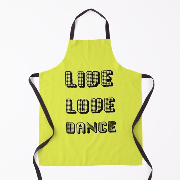 Item preview, Live Love Dance Black Geometric Seventies Disco Text designed and sold by taiche.