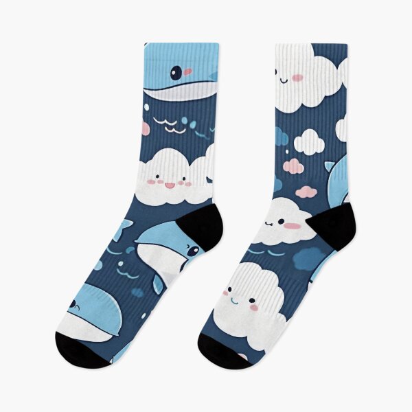 Item preview, Whales in Clouds designed and sold by SeamCraft.
